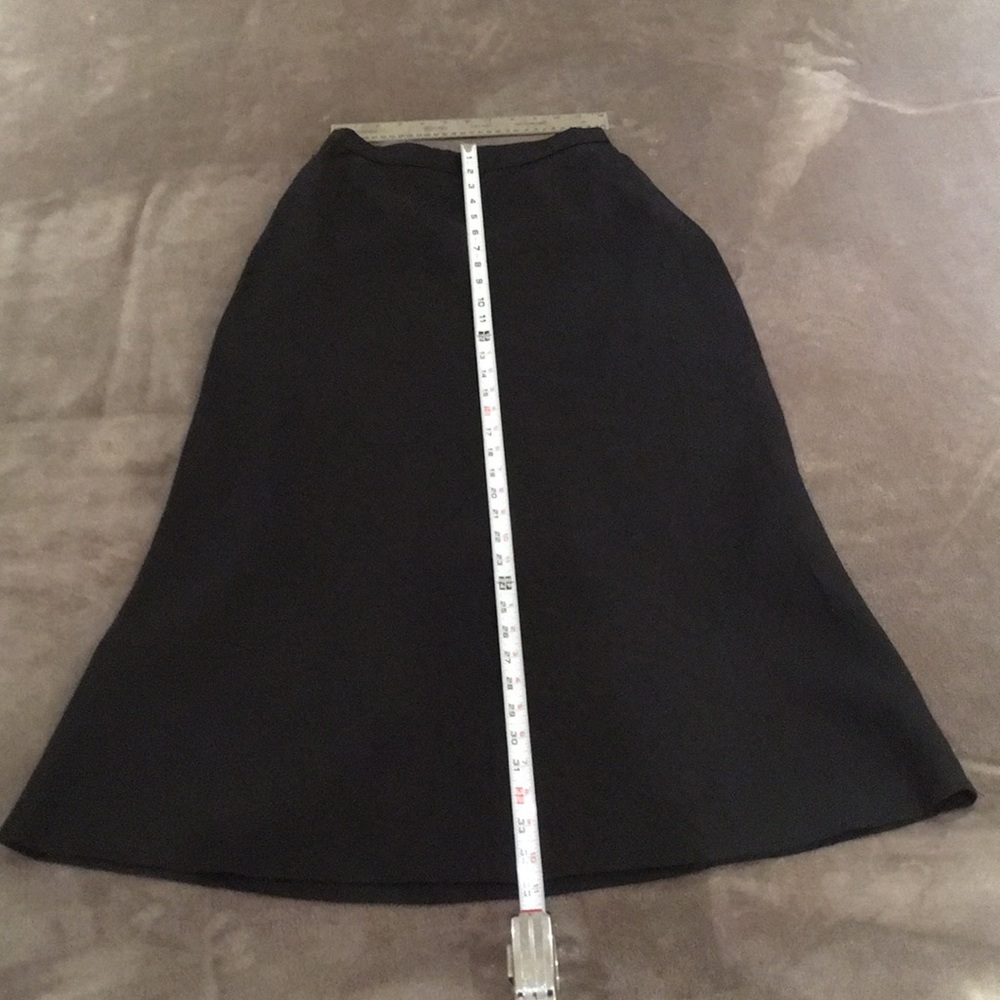 Long Black Linen Skirt - Laundry